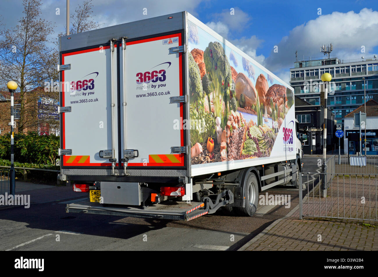 3663 BFS Group food wholesaler and distribution service  lorry Stock Photo