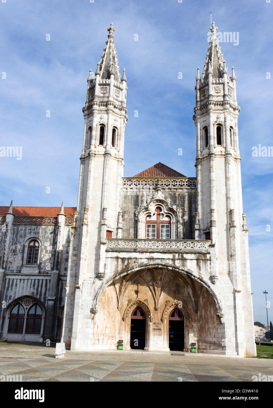 Lisbon, Portugal. Entrance to the Museu da Marinha or Maritime Museum, in the Belem district. Stock Photo