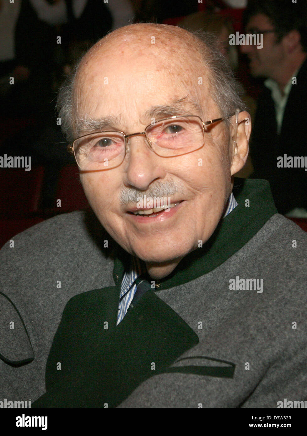 The picture shows Otto von Habsburg during Circus Krone's winter programme premiere show in Munich, Germany, Monday, 25 December  2006. Otto von Habsburg is the current head of the Habsburg family and the eldest son of Karl of Austria, the last Emperor of Austria and last King of Hungary. He is a former member of the European Parliament for the CSU party and president of the Intern Stock Photo