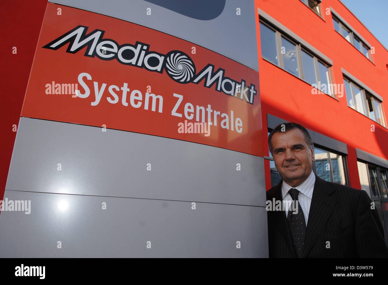 The founder of the consumer electronics chain of Media Markt stores  entrepreneur Leopold Stiefel is pictured in front of the company's  headquarters in Ingolstadt, Germany, Wednesday, 20 December 2006. Stiefel  (61) will