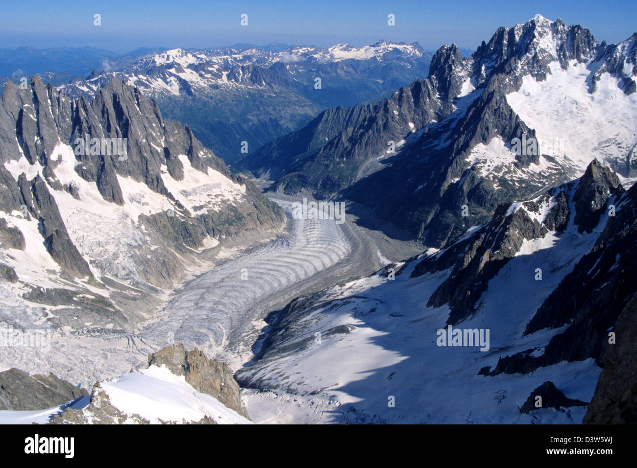 Gletscher du geant vallee blanche hi-res stock photography and images ...