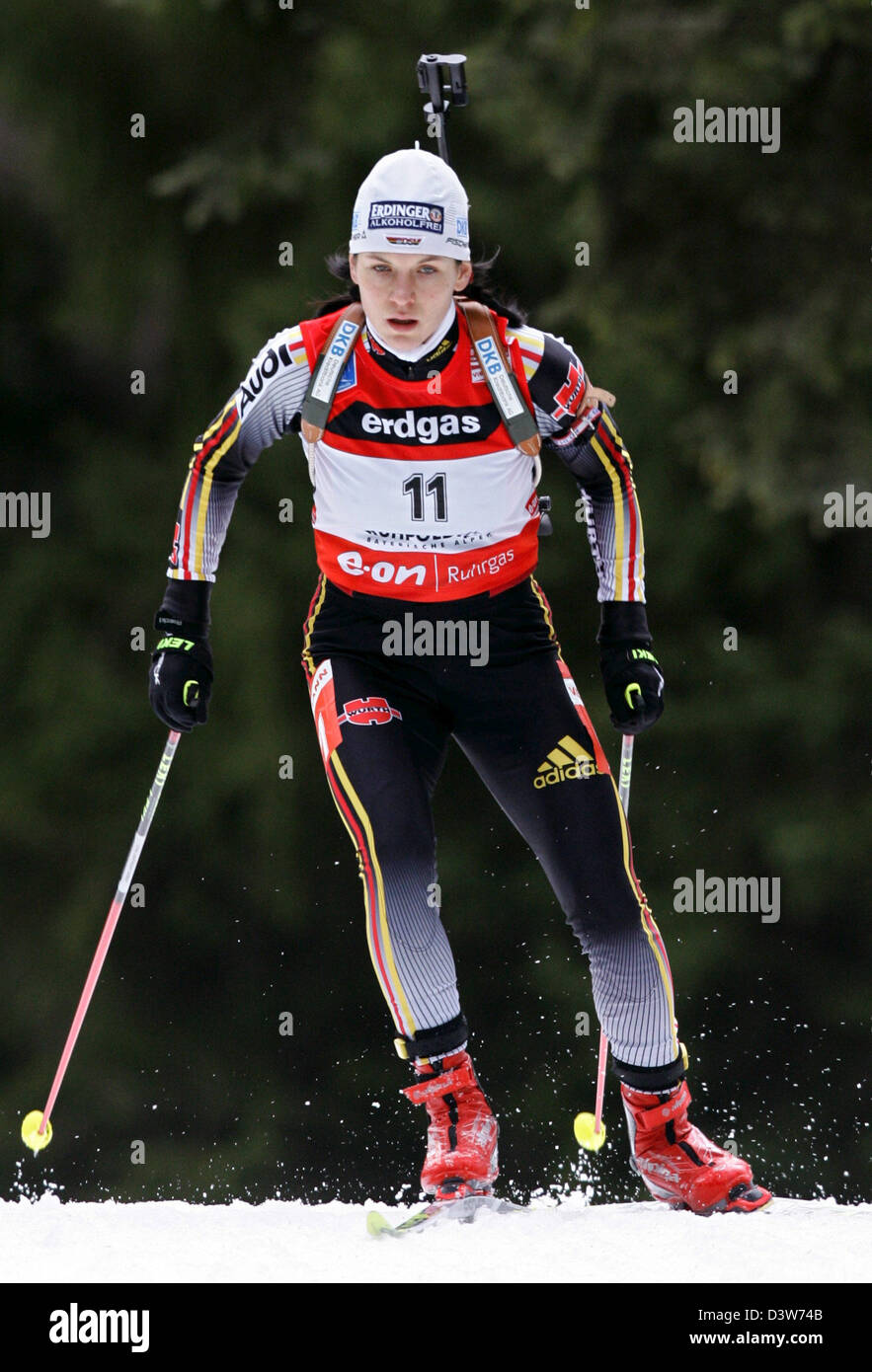 German biathlete Kathrin Hitzer pictured during the 7.5km sprint in ...