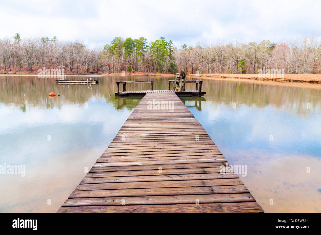 Wooden jetty in Water Stock Photo Alamy