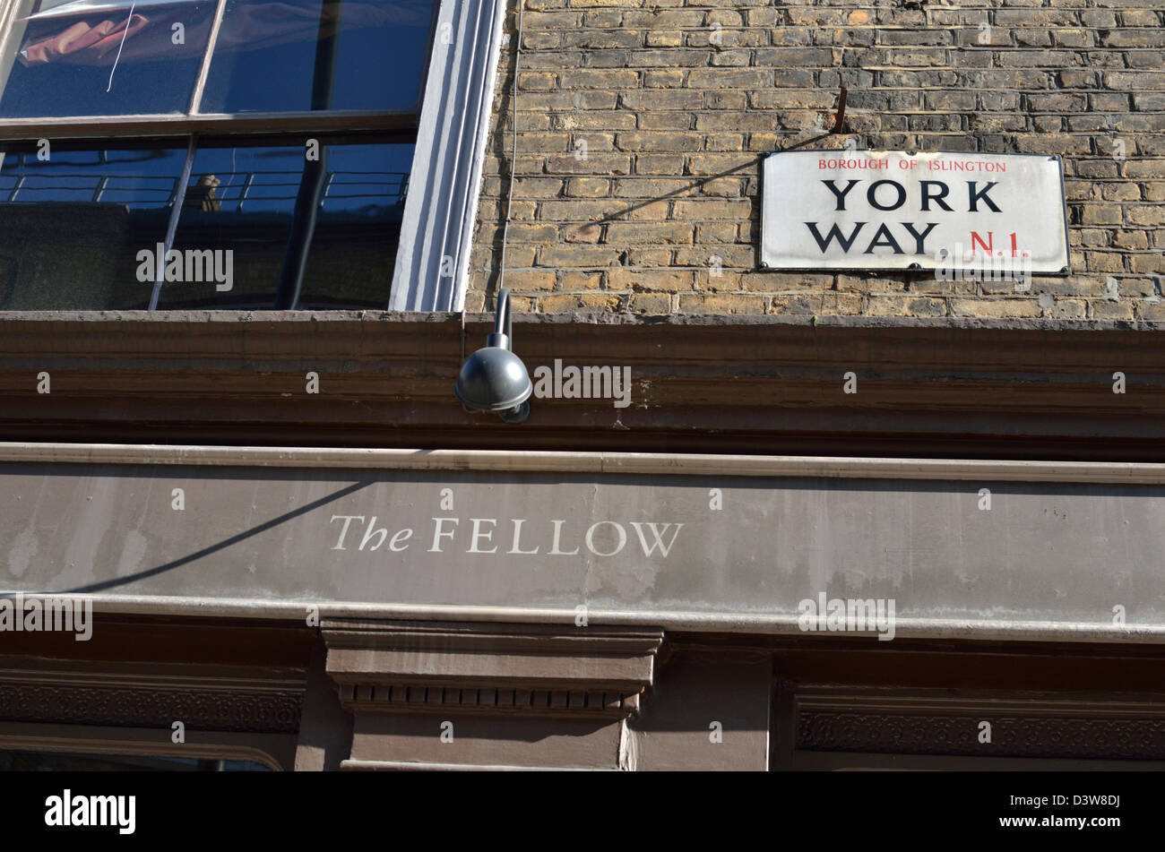 The Fellow pub in York Way, King's Cross, London, UK Stock Photo