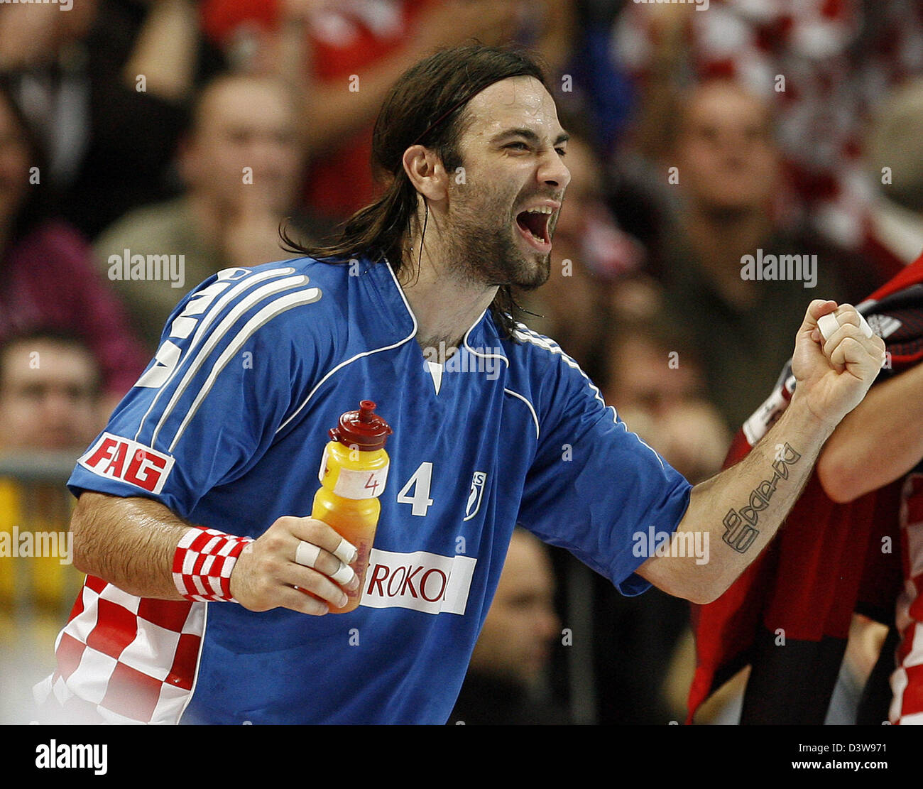 Croatian Ivano Balic Cheers Winning The 2007 Handball Germany World Croatian Ivano Balic Cheers Winning The 2007 Handball Germany World
