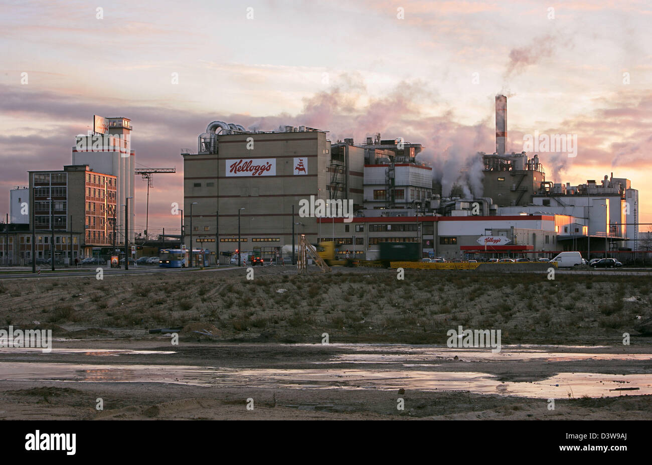 The Kellogg's Germany factory ground pictured in Bremen, Germany, 23 January 2007. Photo Ingo