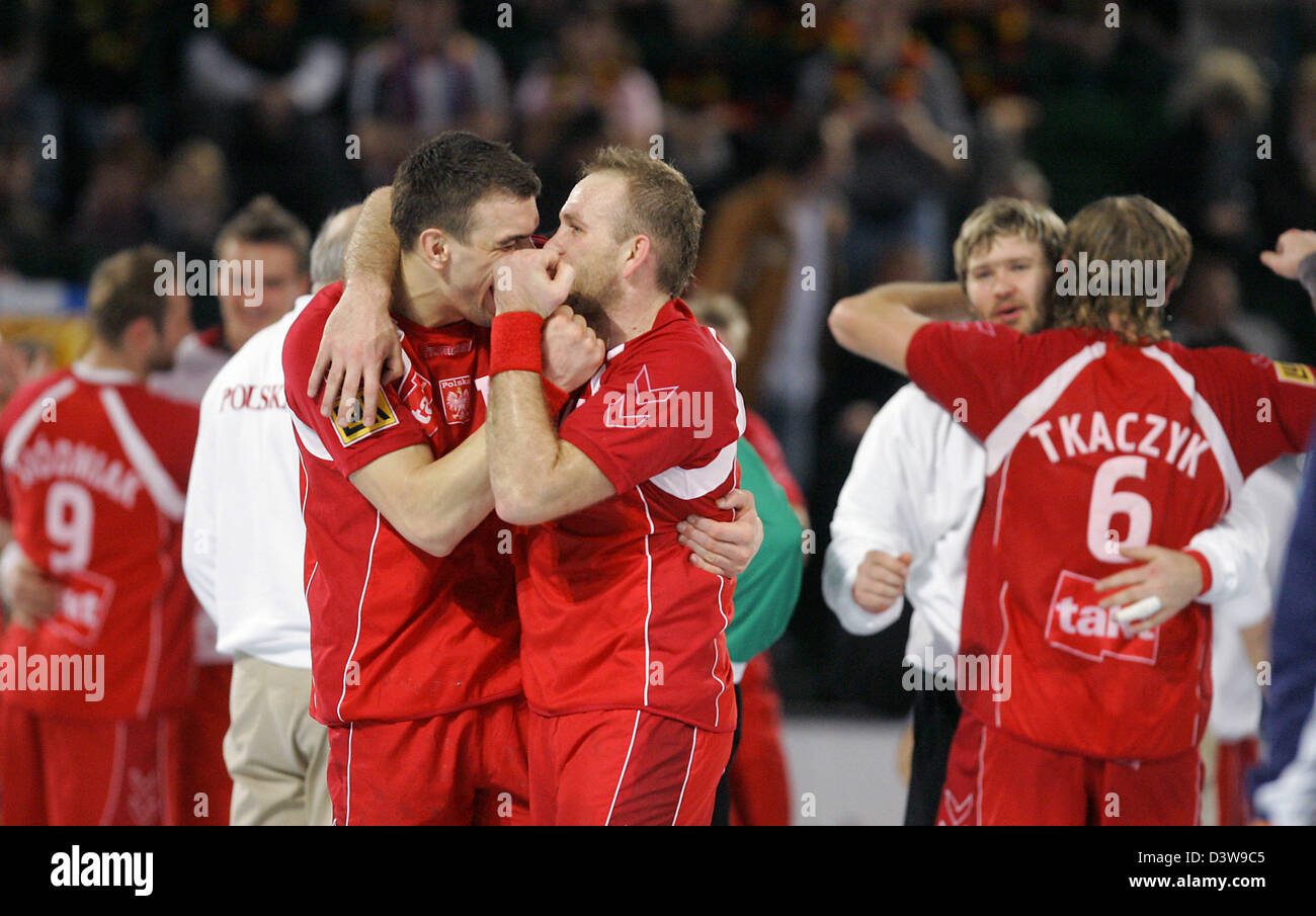 The Polish Players Cheer Winning The 2007 Handball Germany World The Polish Players Cheer Winning The 2007 Handball Germany World