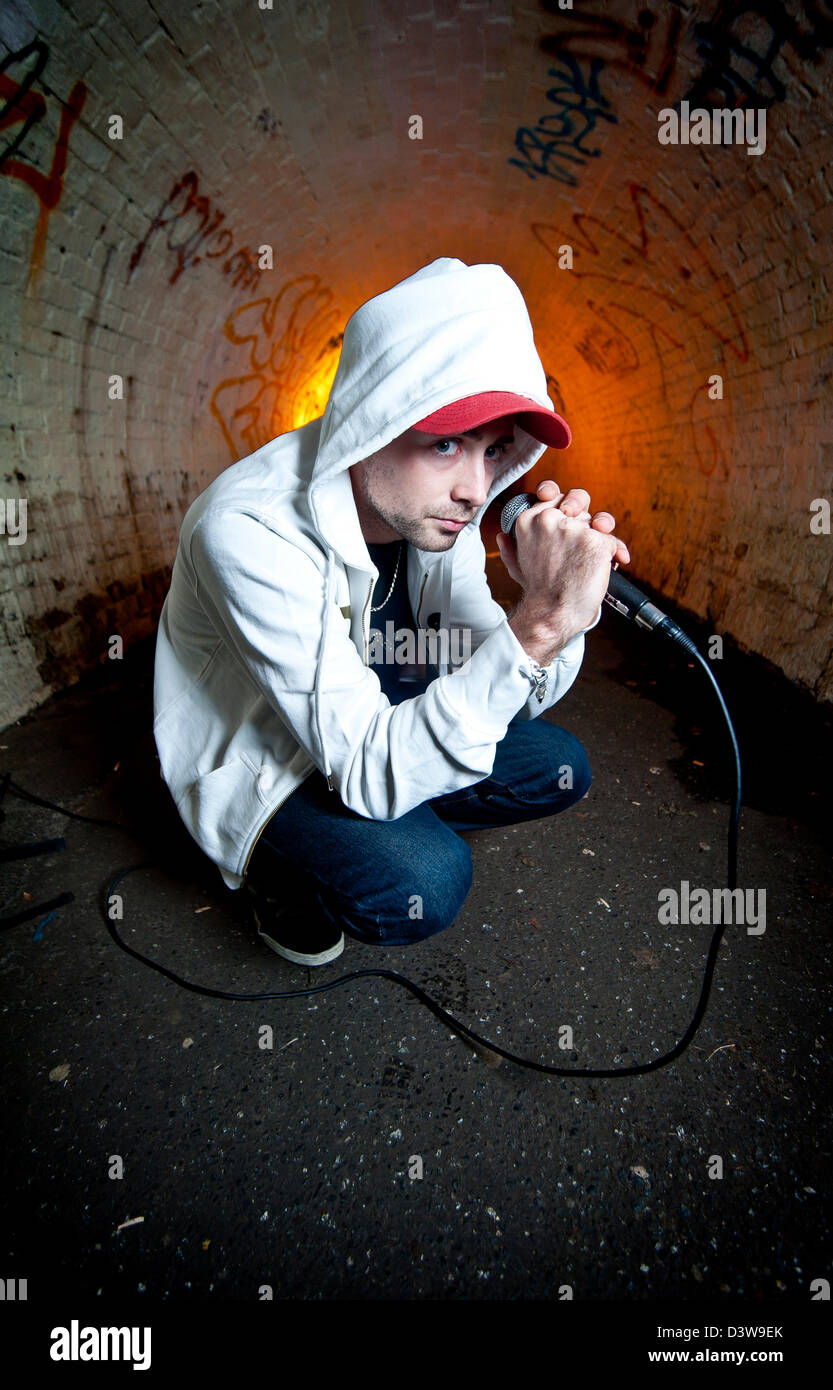 A drum & bass music genre MC in Brighton, Sussex, UK named MC Stock Photo -  Alamy
