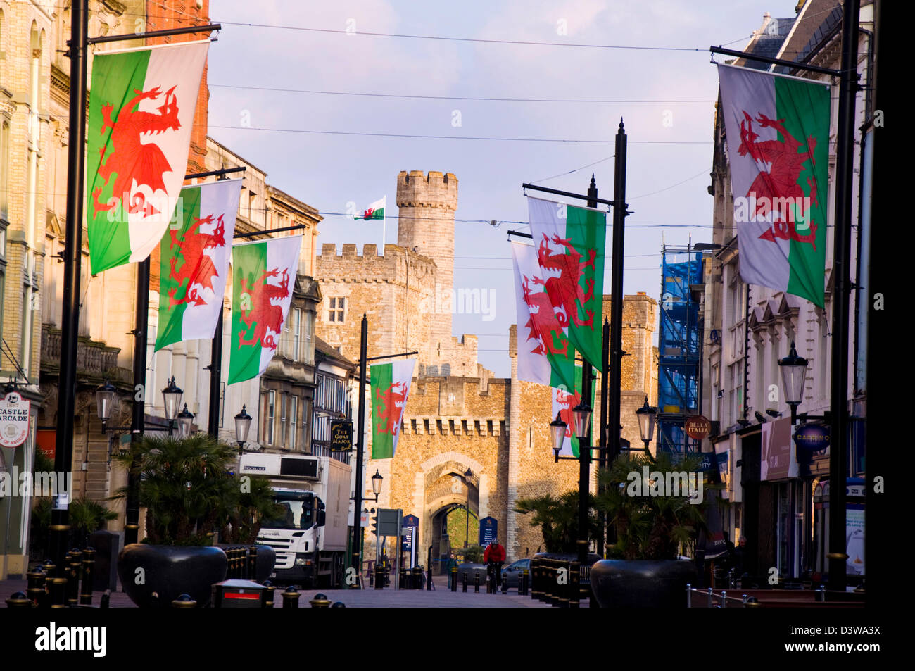 Cardiff City Wales Ultimate Table Desk Flag : : Patio