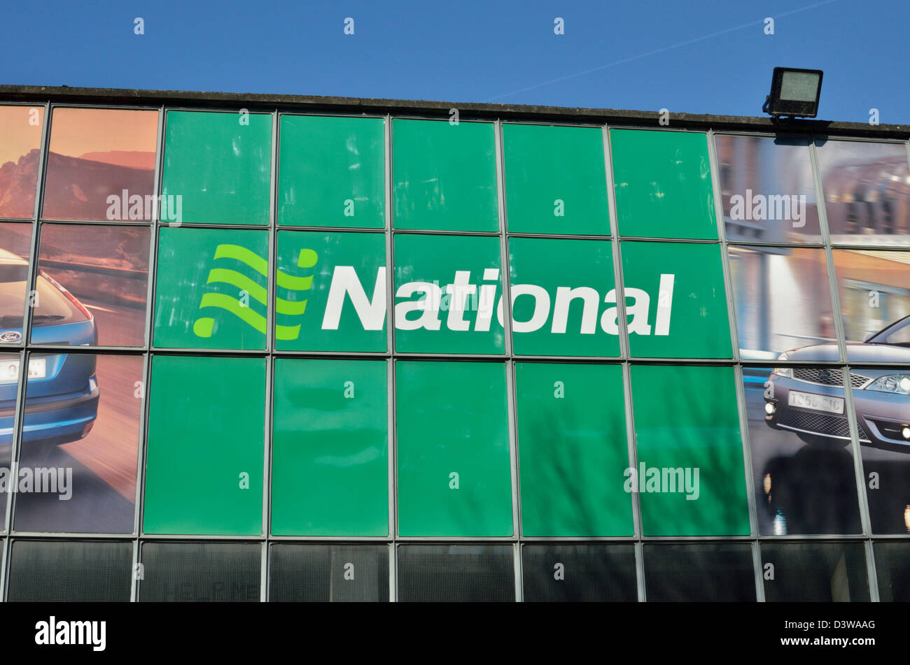 National car hire depot, King's Cross, London, UK Stock Photo