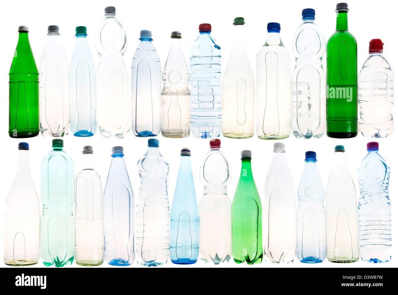 Different types of bottled mineral and table waters Stock Photo Alamy