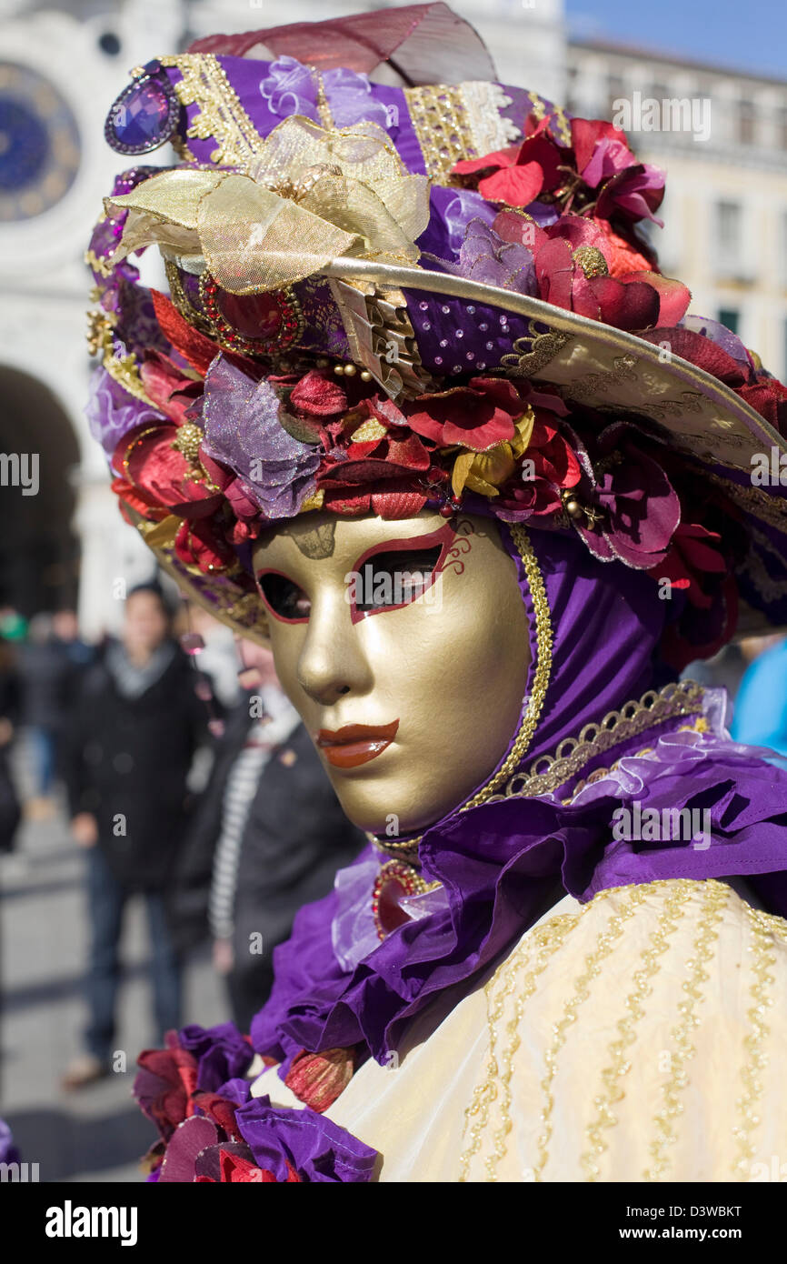 Traditional masks being worn at the carnival of Venice in San