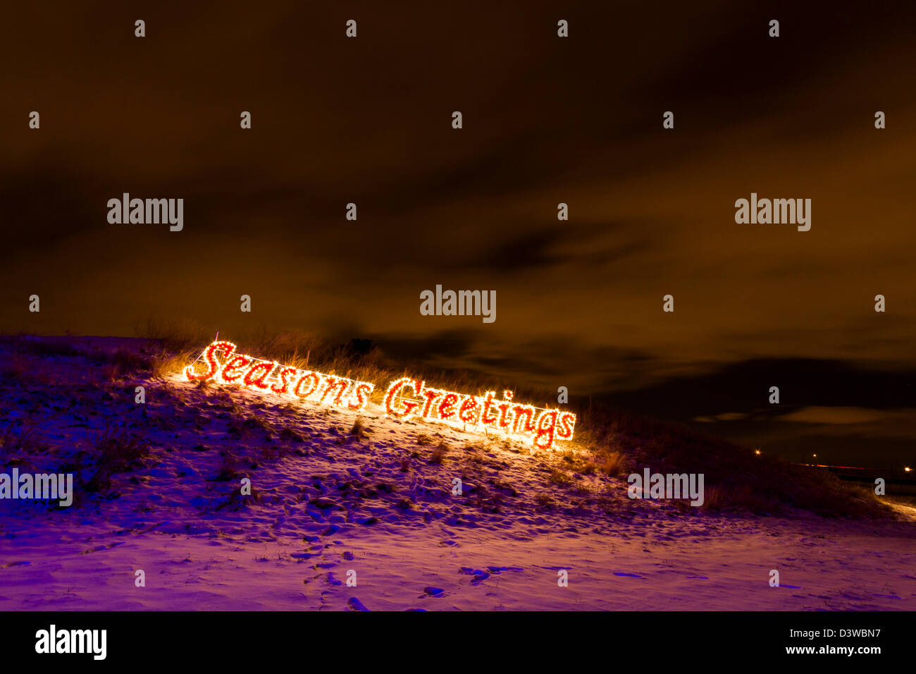Historic farm decorated with Christmas lights Stock Photo Alamy