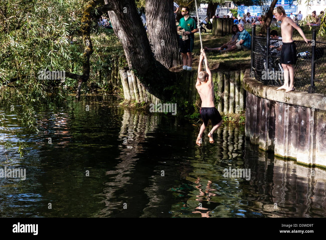River rope swing hi-res stock photography and images - Page 2 - Alamy