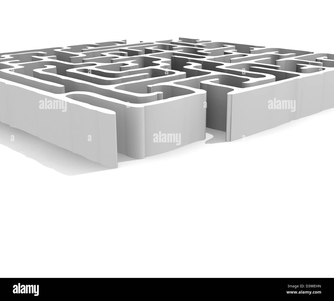 Labyrinth, 3d concept Stock Photo