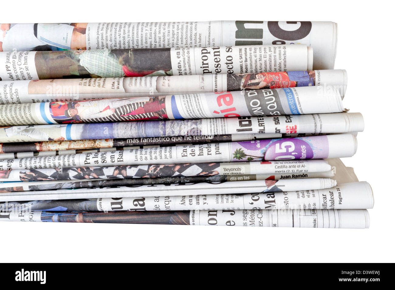 Pile of newspapers hi-res stock photography and images - Alamy