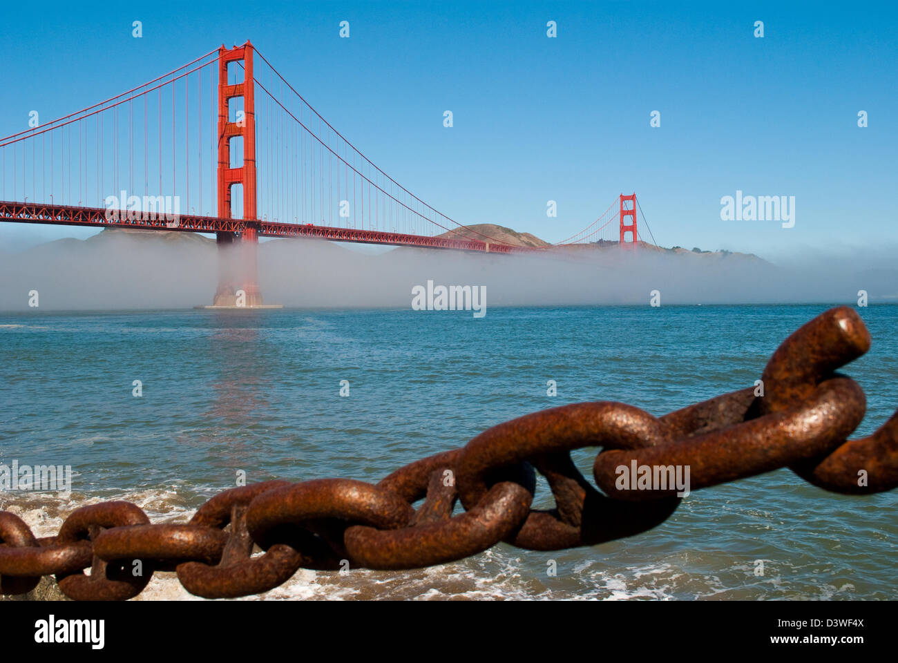 The Golden Gate Bridge in San Francisco, California, USA Stock Photo