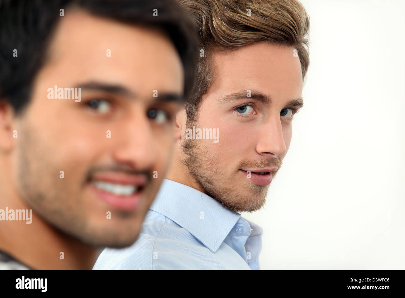 Portrait of two young people Stock Photo