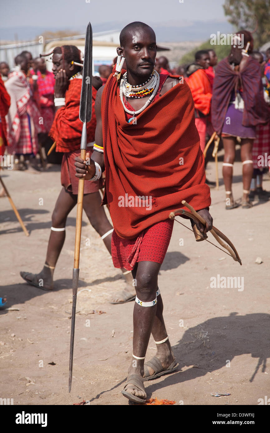 Detail of Maasai or Masai robes or shuka Kenya. News Photo - Getty