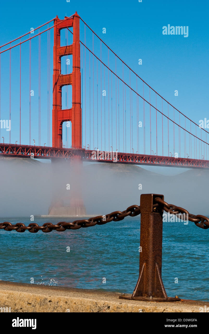 The Golden Gate Bridge in San Francisco, California, USA Stock Photo