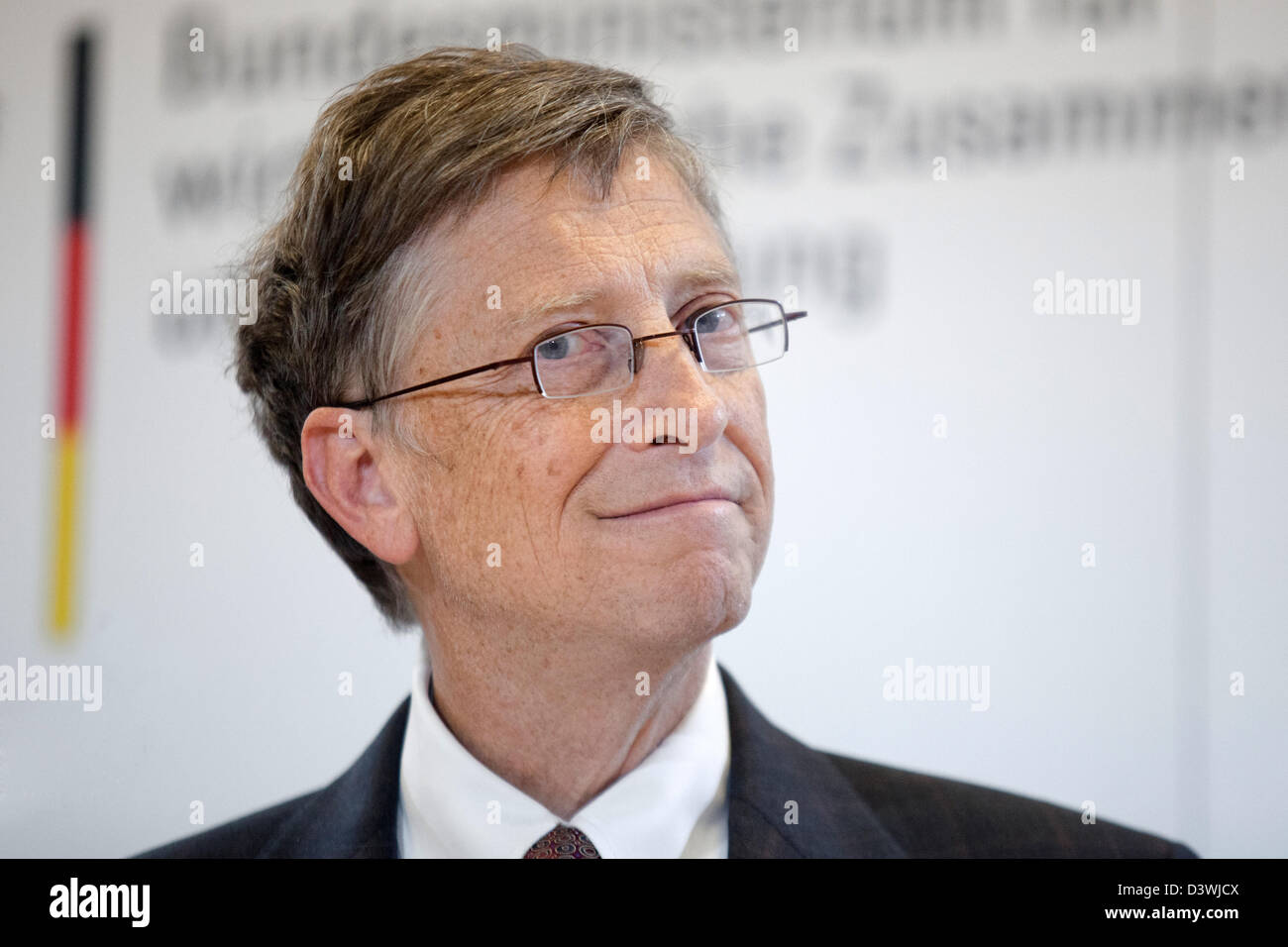 Berlin, Germany, Bill Gates, founder of Microsoft Corporation Stock