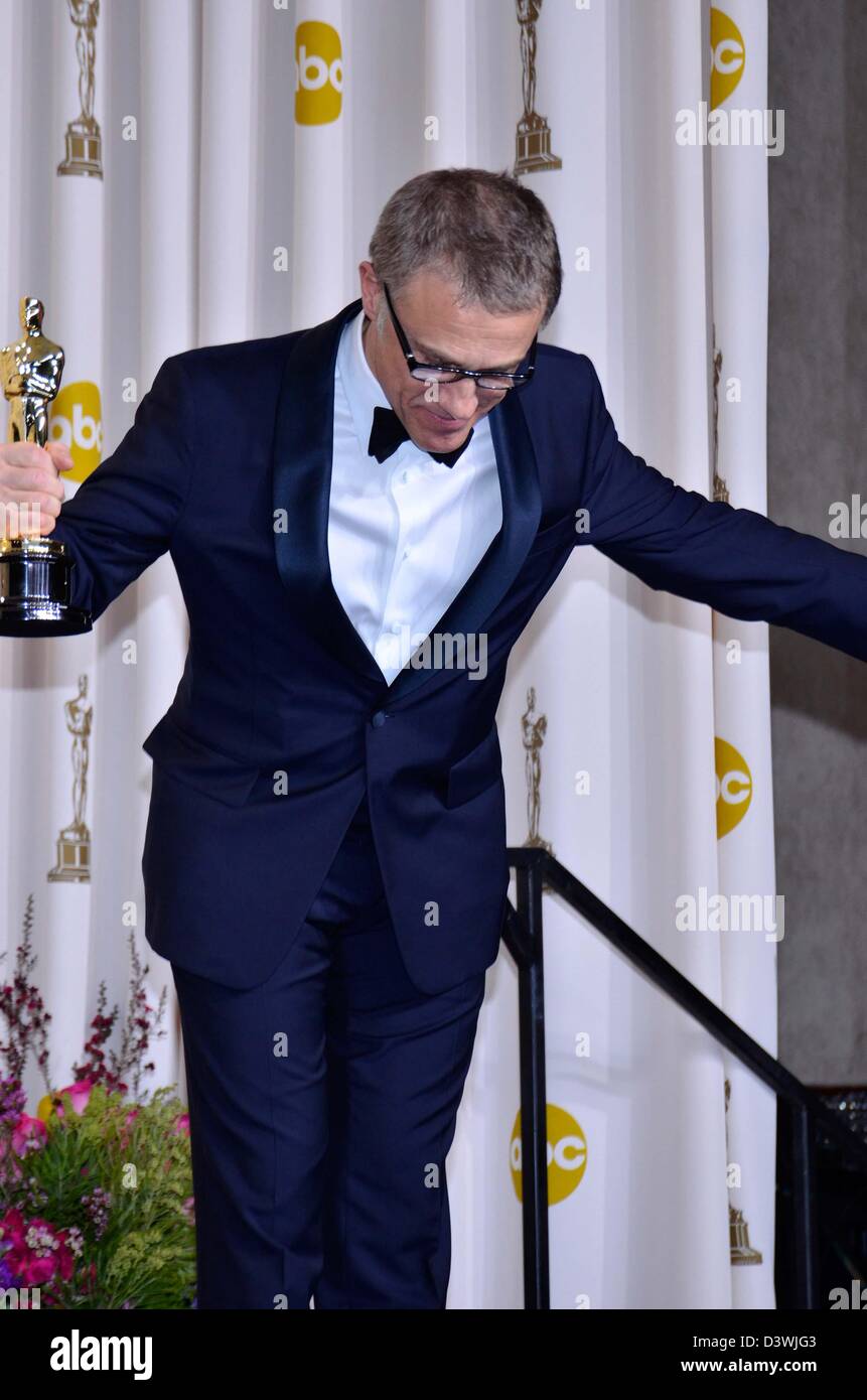 Hollywood, CA, USA. 24th Feb, 2013. CHRISTOPH WALTZ.Winner Best Actor in a Supporting Role.85th Academy Awards / Oscars.Dolby Theatre.Hollywood, CA.February 24, 2013.(Credit Image: Credit:  Roger Harvey/Globe Photos/ZUMAPRESS.com/Alamy Live News) Stock Photo