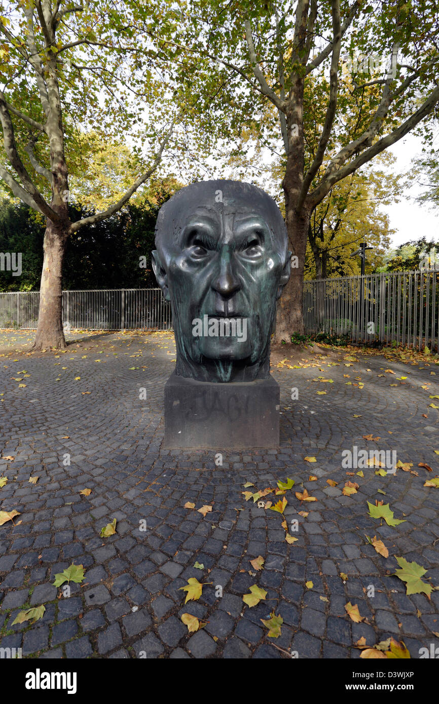 Bonn, Germany, the plastic head of Konrad Adenauer, the Federal Court Stock Photo