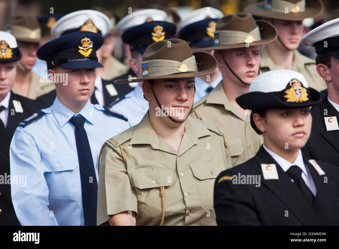 Anzac Day Commemorations. Canberra, Australian Capital Territory (ACT), Australia Stock Photo