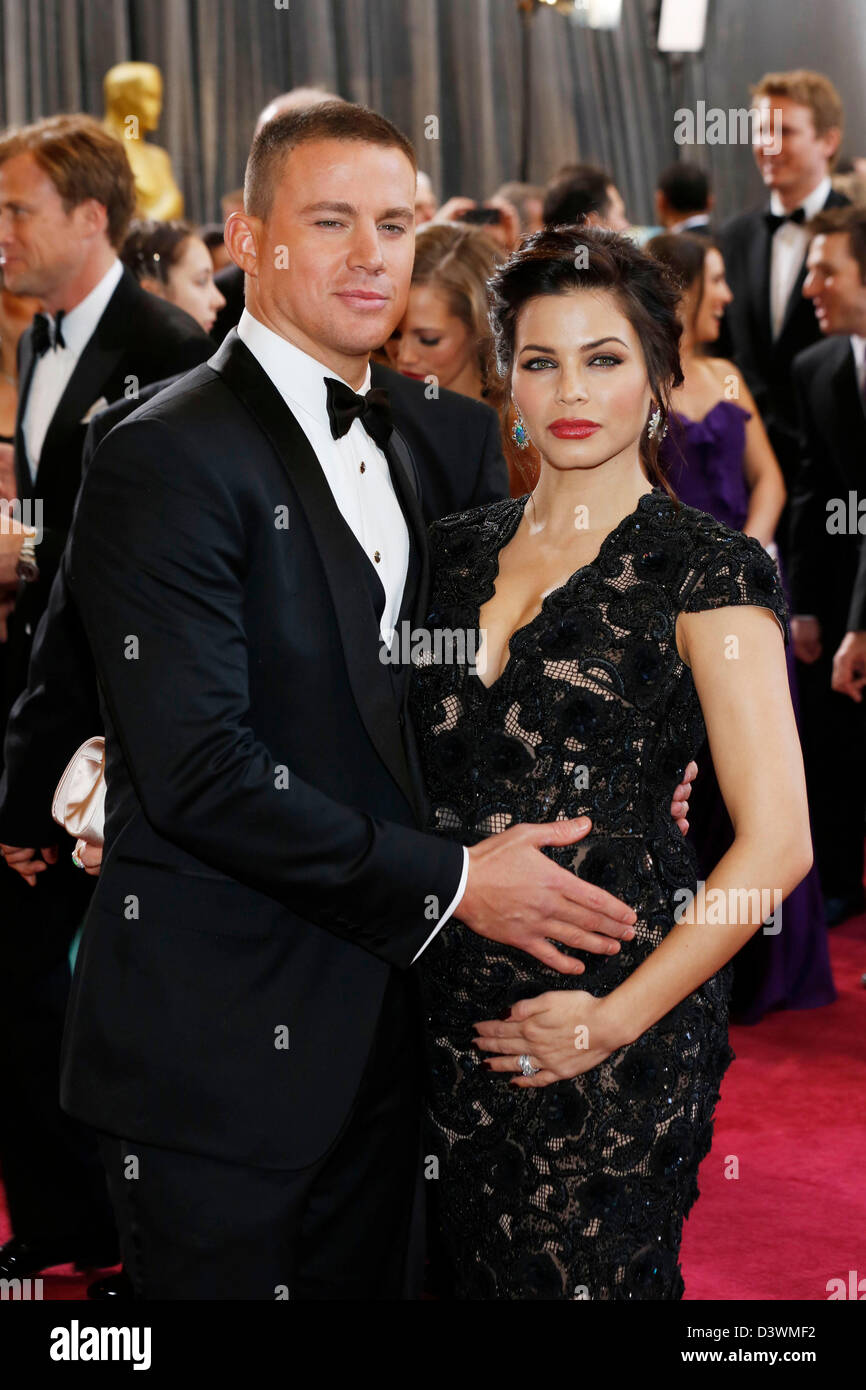 Hollywood, California, U.S. 24th Feb, 2013. Channing Tatum and wife(00)