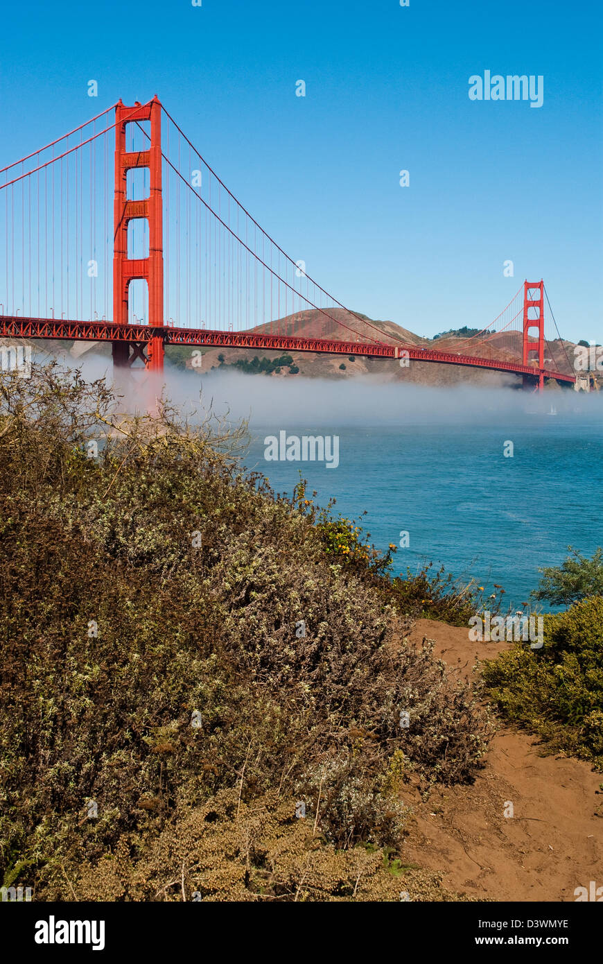 The Golden Gate Bridge in San Francisco, California, USA Stock Photo