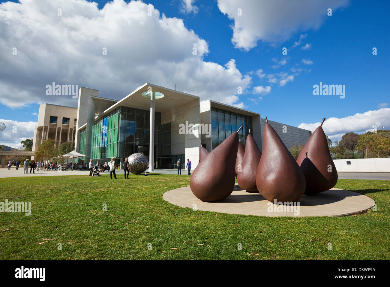 Pears sculpture by George Baldessin at the National Gallery of Australia. Canberra, Australian Capital Territory, Australia Stock Photo