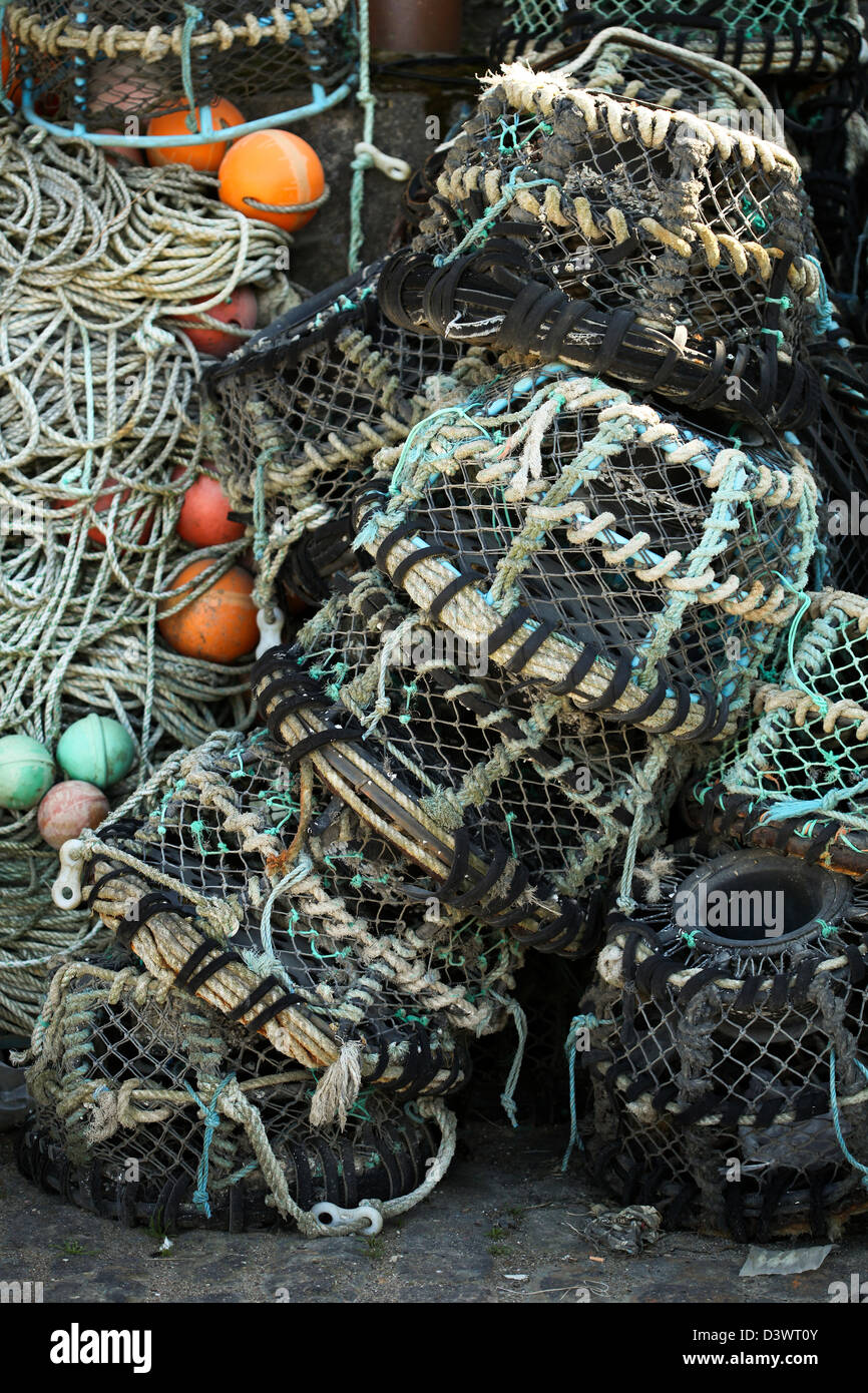 Crab trap Stock Photo