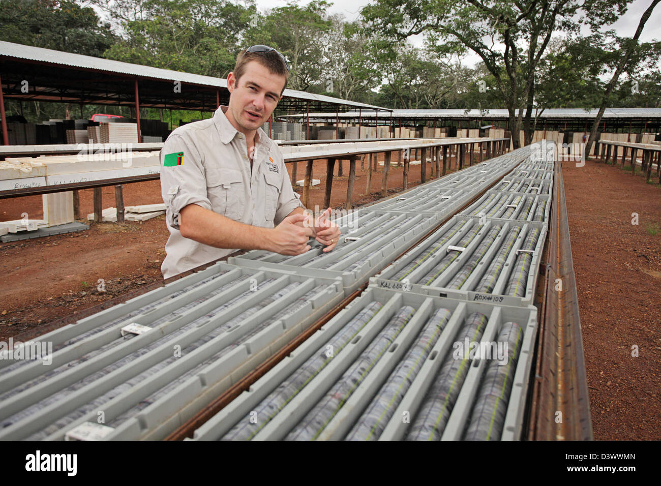 Geologist drilling for core samples hires stock photography and images