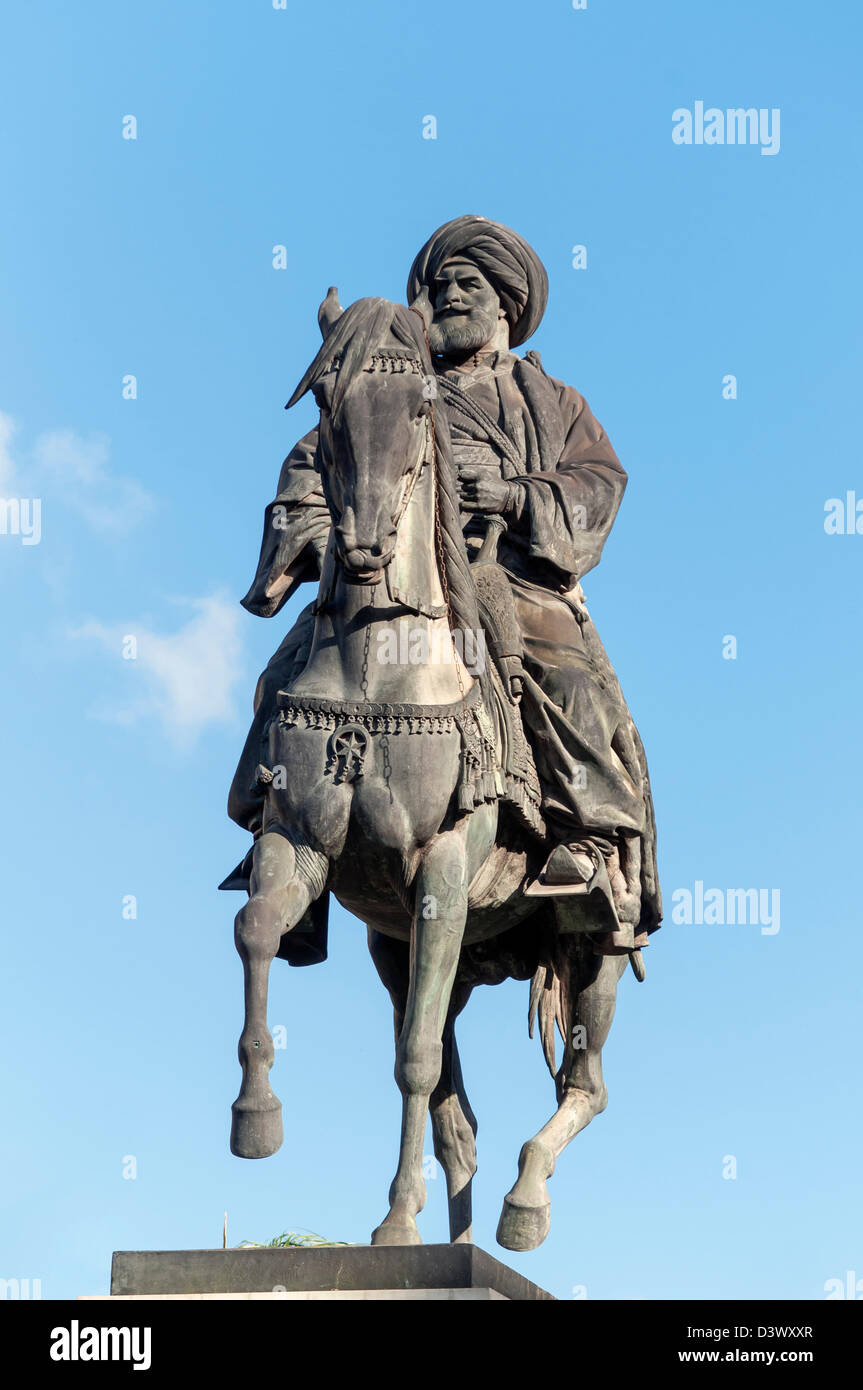 Muhammad Ali Statue, Alexandria, Egypt Stock Photo