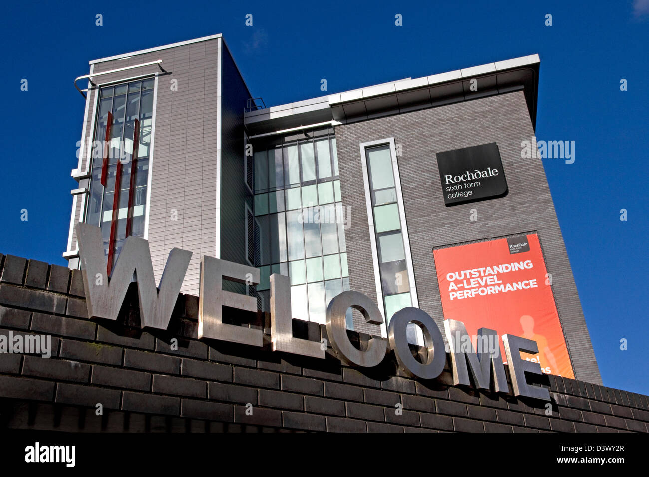 Rochdale Sixth Form College, Town Centre Campus, Rochdale, Greater Manchester, England, UK Stock Photo