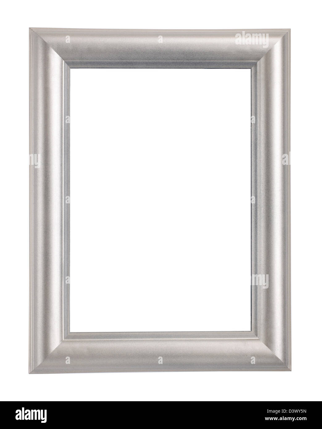 silver metal Picture frame Stock Photo