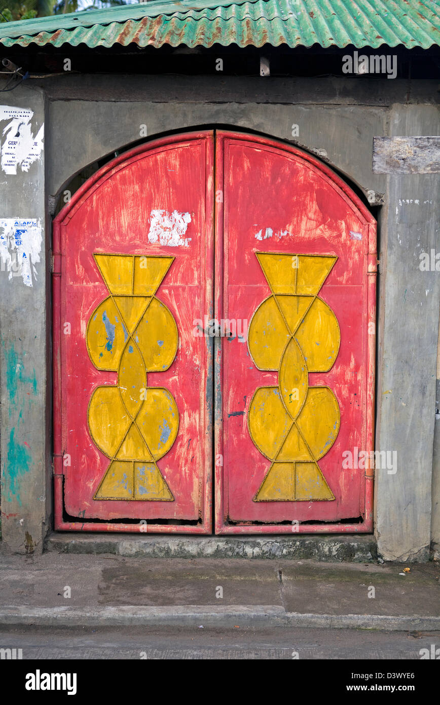 Painted Metal Door Stock Photo Alamy