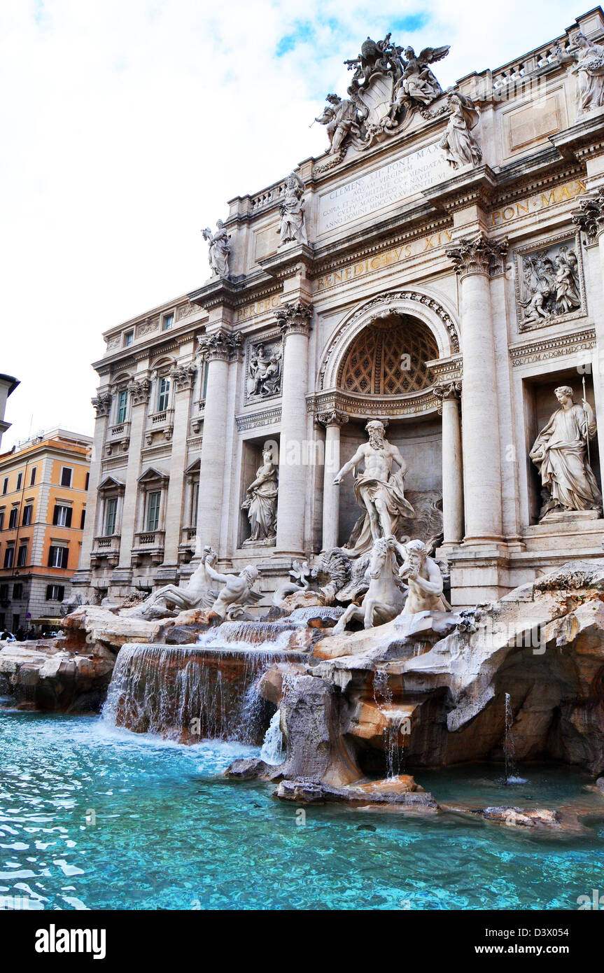 Fountain di Trevi, Rome, Italy, Piazza di Trevi Stock Photo
