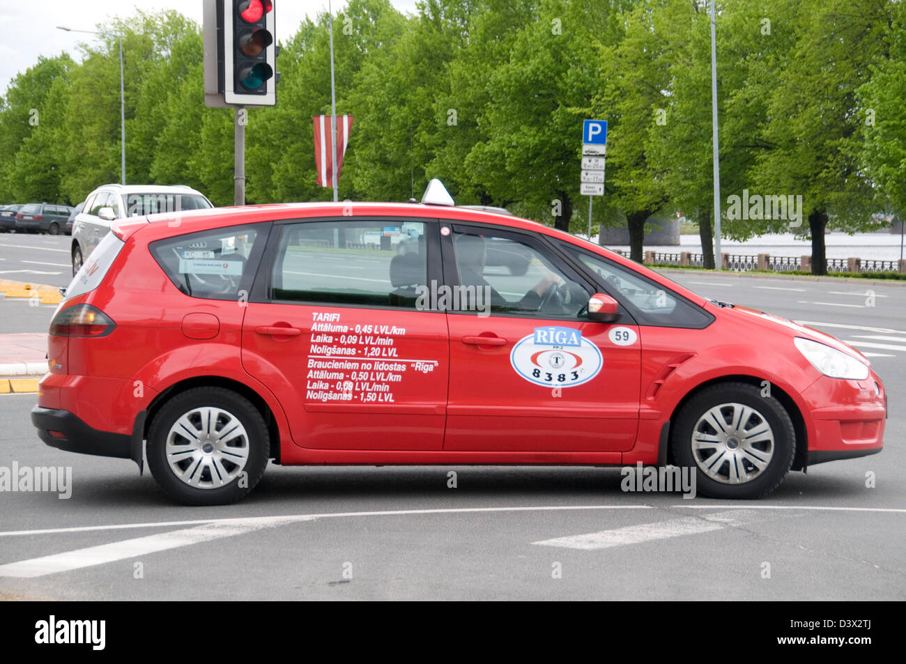 Regulated red riga taxi hi-res stock photography and images - Alamy