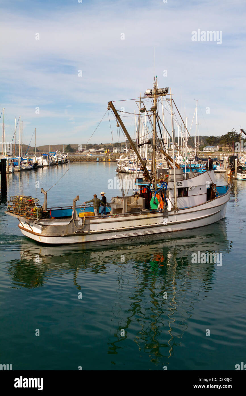 Crab fishing boat at pillar point harbor San Mateo County California