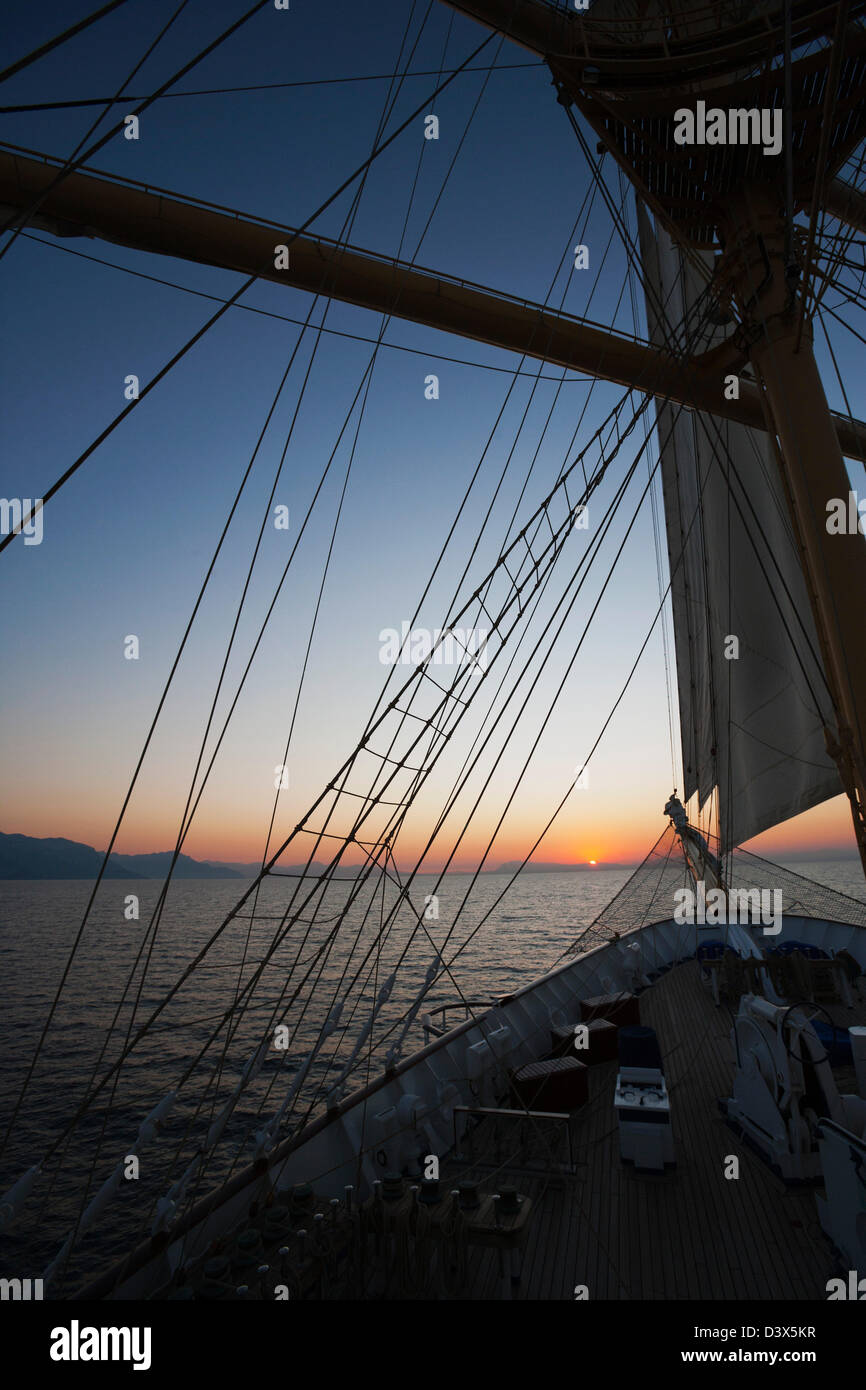 Clipper ship in the sea, Amalfi, Province Of Salerno, Gulf Of Salerno