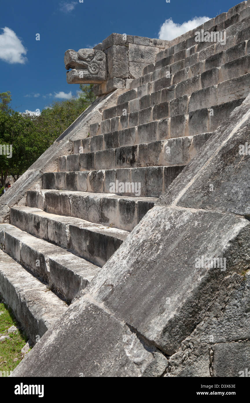 Platform of Venus at Chichen Itza, Mexico Stock Photo