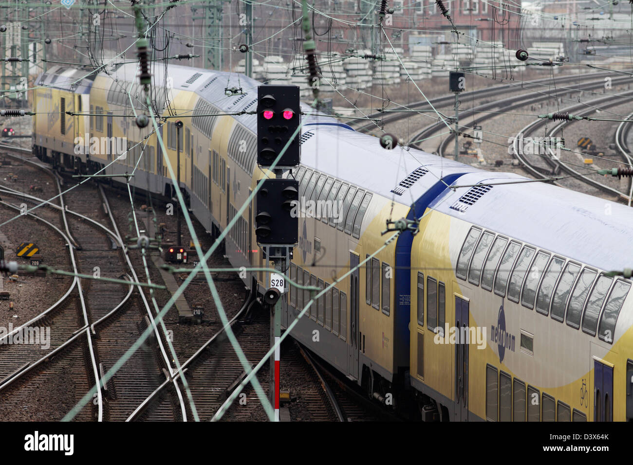 Hamburg, Germany, distance train the private railway company Metronome