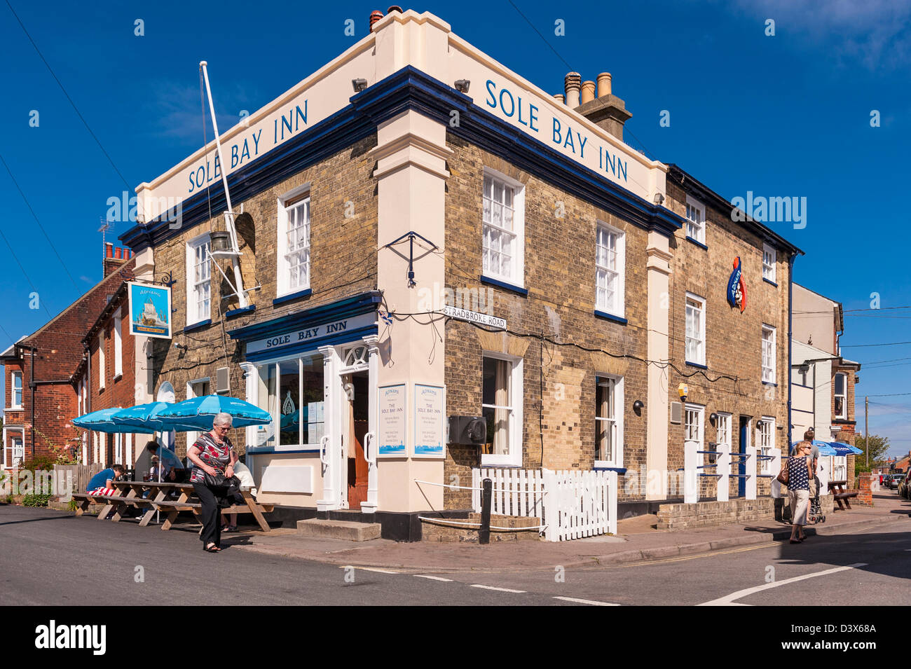 The Sole Bay Inn pub at Southwold , Suffolk , England , Britain , Uk