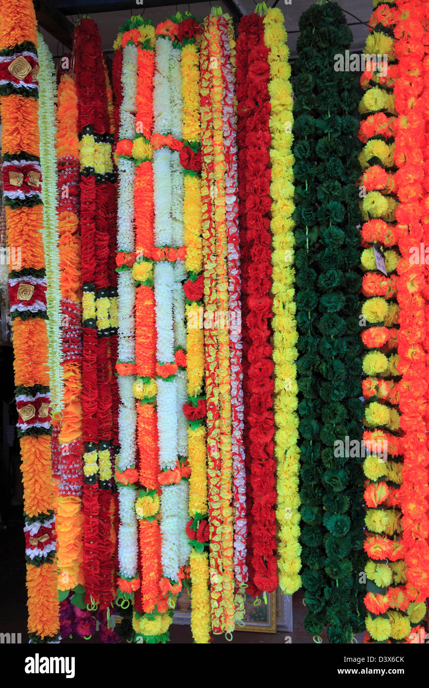 Malaysia, Penang, Georgetown, Little India, flower shop, Stock Photo