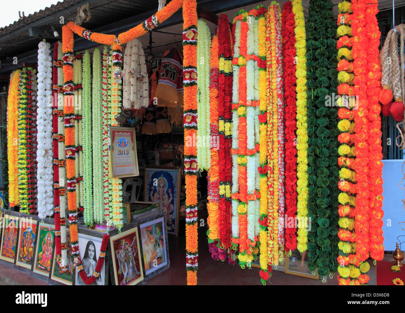 Malaysia, Penang, Georgetown, Little India, flower shop, Stock Photo