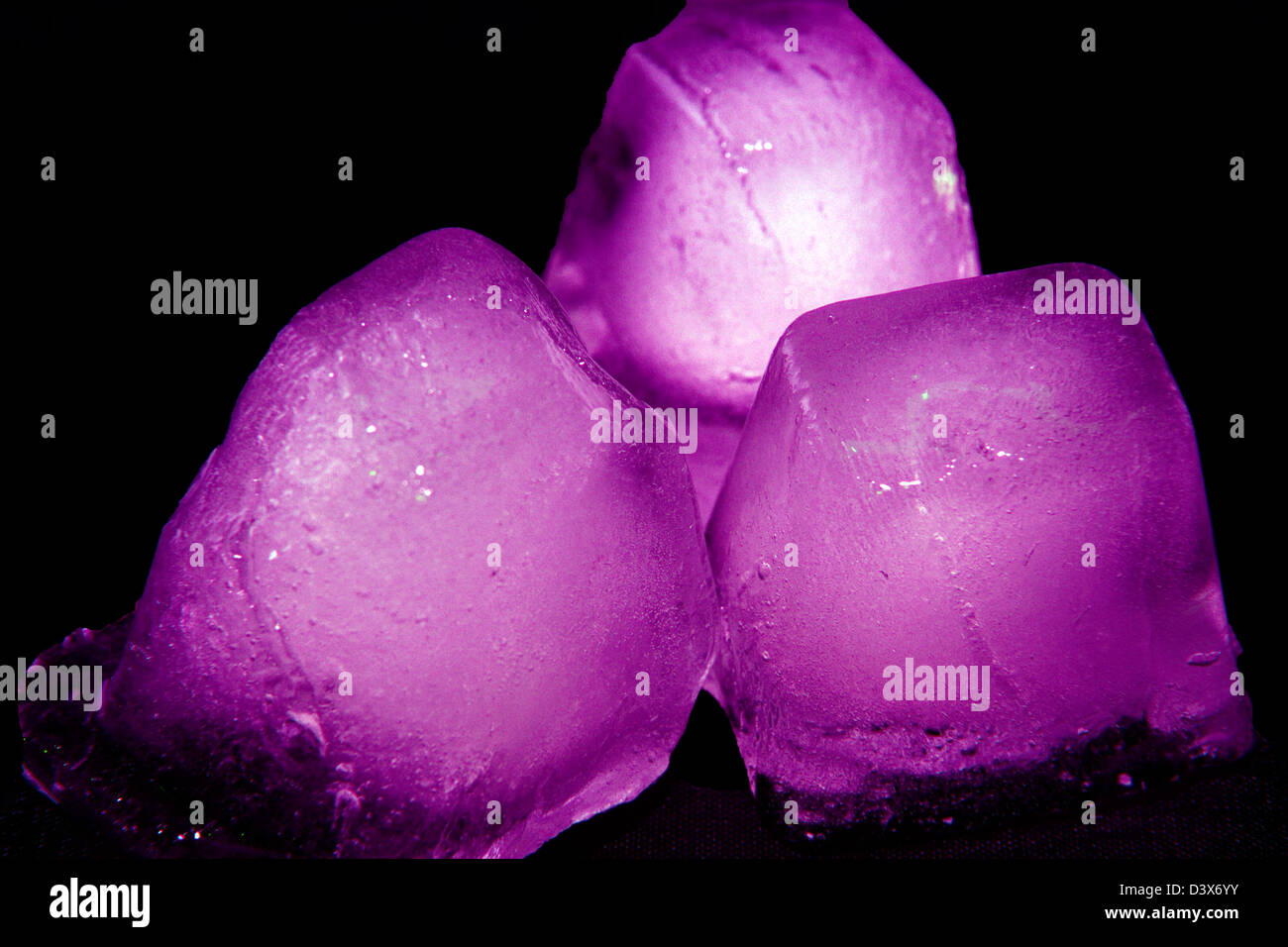 purple ice cubes