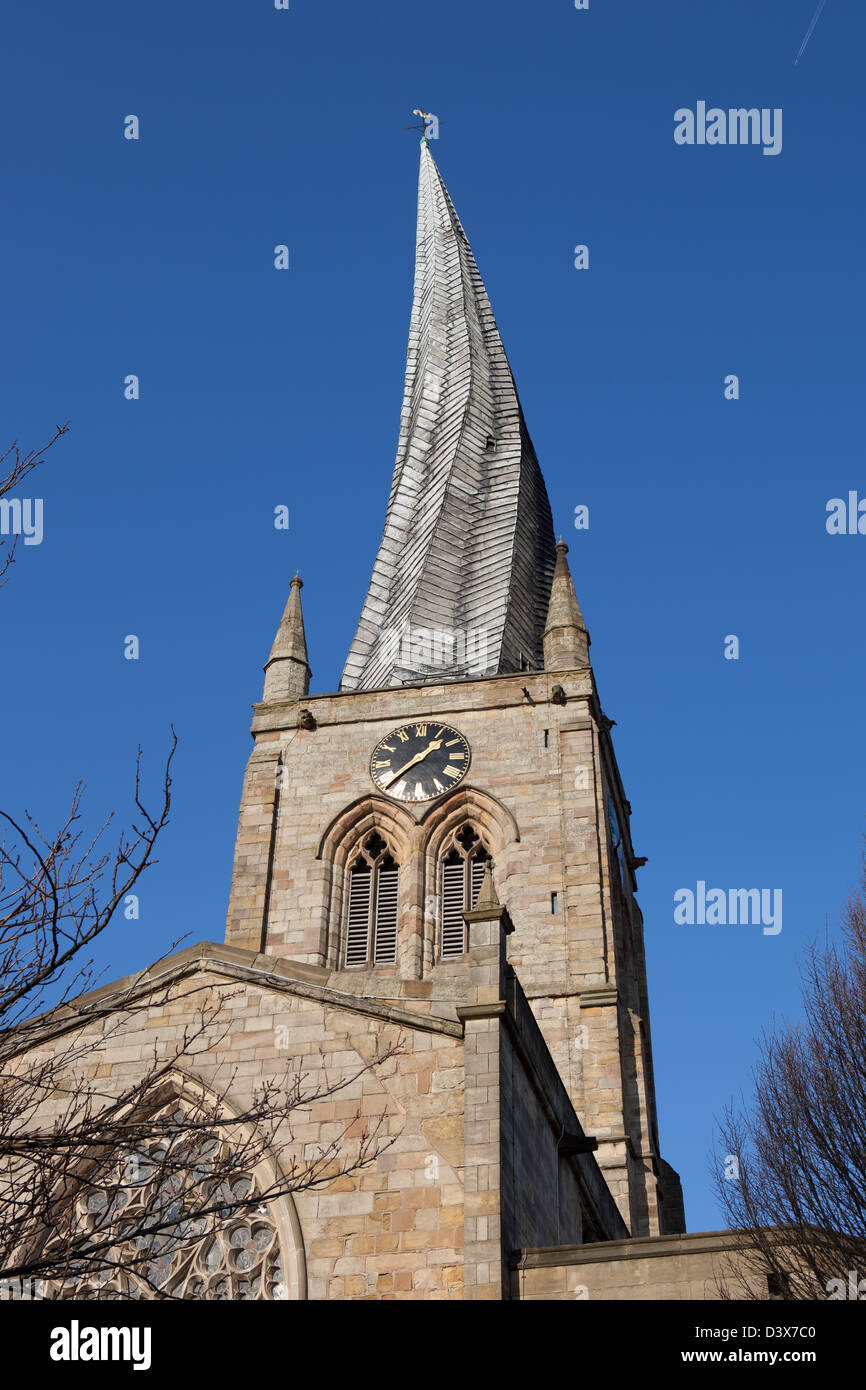 Chesterfield cathedral, Derbyshire, England Stock Photo ...