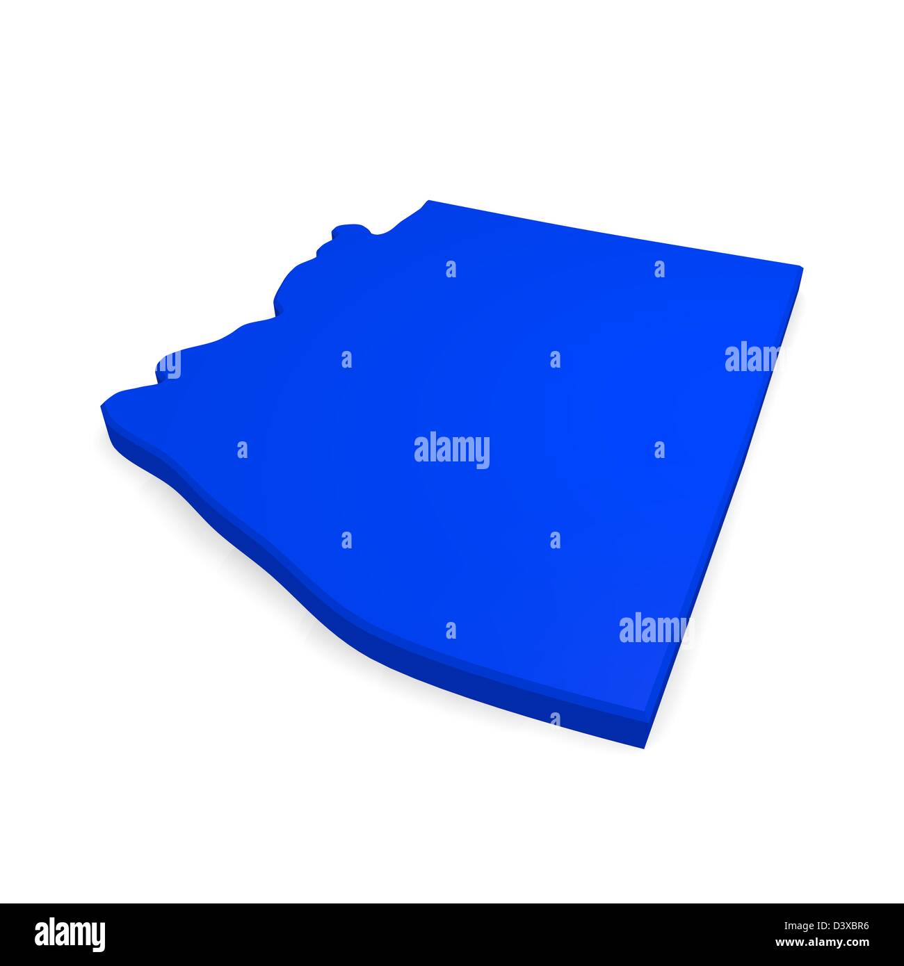 3d map of Arizona Stock Photo - Alamy