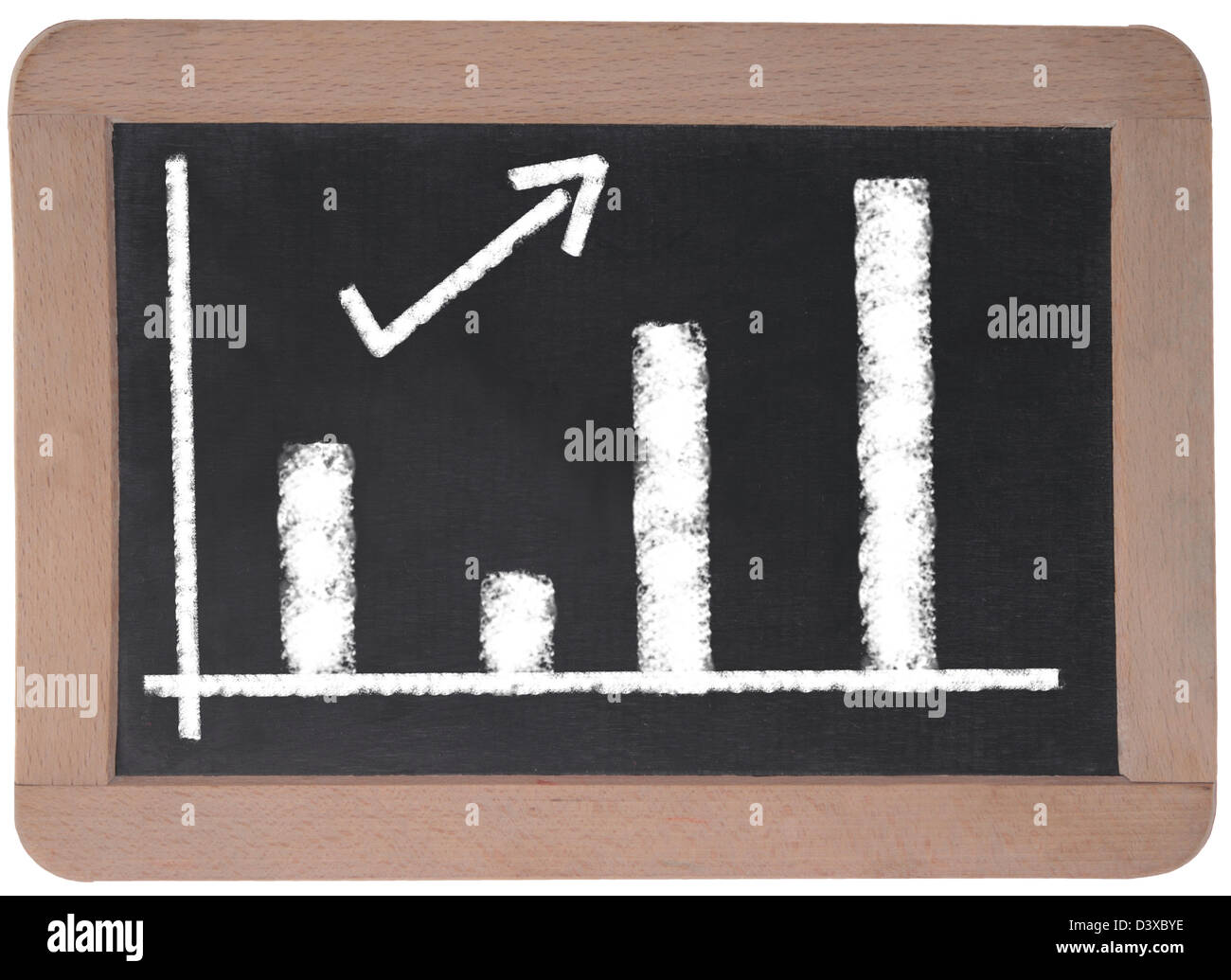 Business Chart on a table Stock Photo